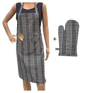 APRON WITH OVEN MITTEN 1